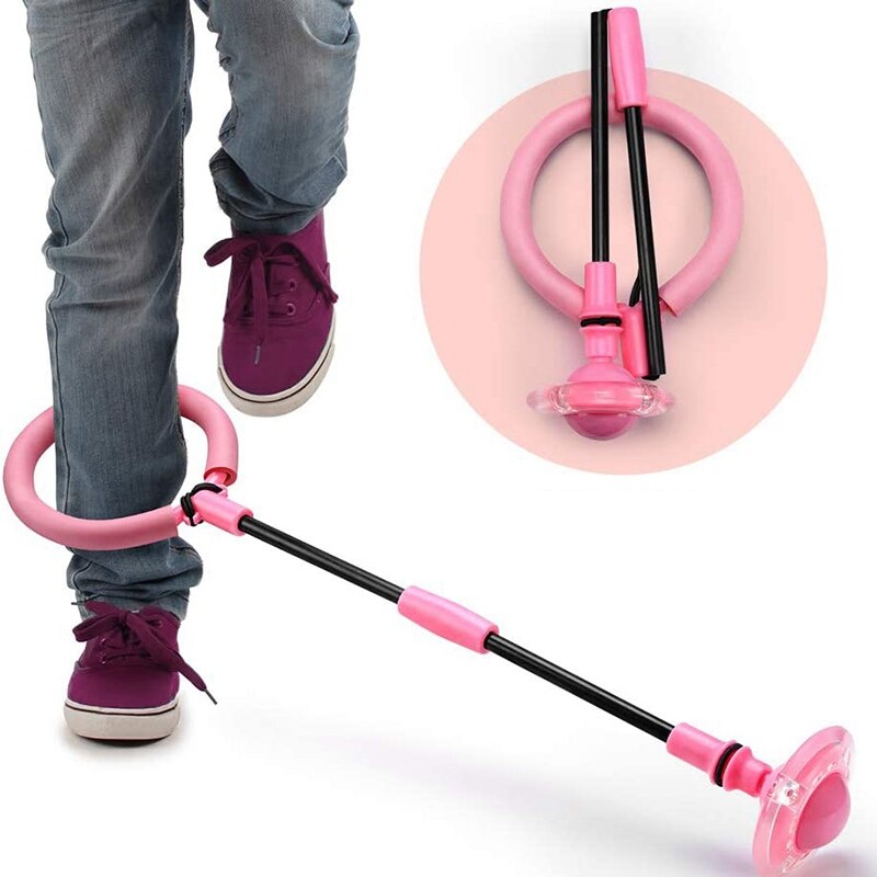 Fun Speelgoed Bal Elastische Led Flash Springen Voet Force Bal Springende Bal Springen Ring Stuiterende Bal