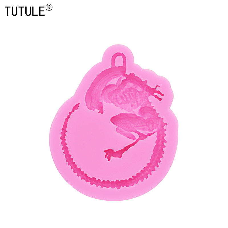 Alien monster – moule à gâteau en silicone, moule à gâteau biologique en forme de silicone, moule à plâtre en résine d&#39;argile