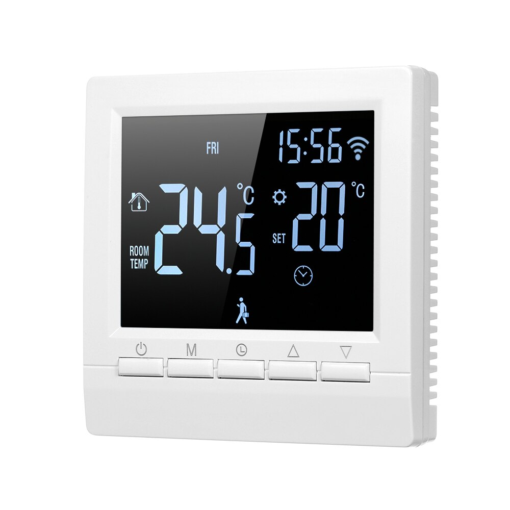 Smart Thermostat Digital Temperature Controller LCD Display Week Programmable Electric Floor Heating Thermostat for Home School