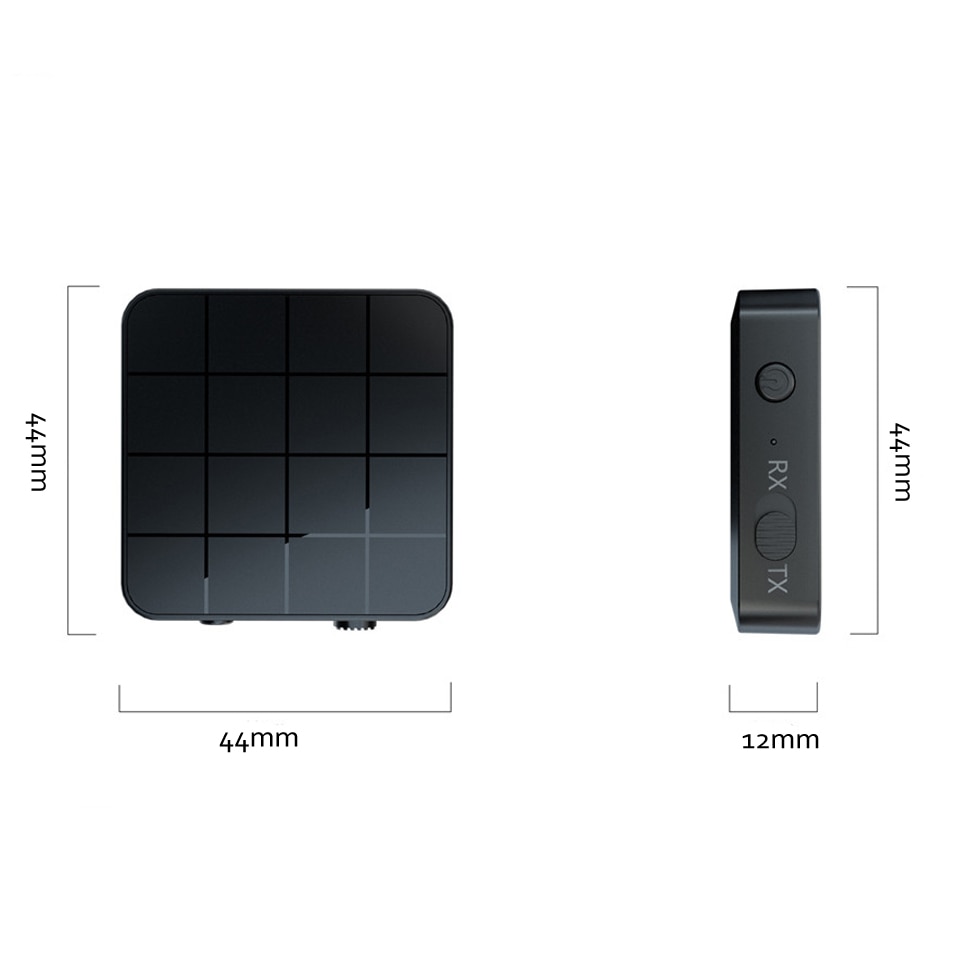 2 IN 1 Bluetooth Transmitter Receiver 3.5mm Wireless Adapter Bluetooth 5.0 Stereo Audio Dongle For TV Car /Home Speakers KN321