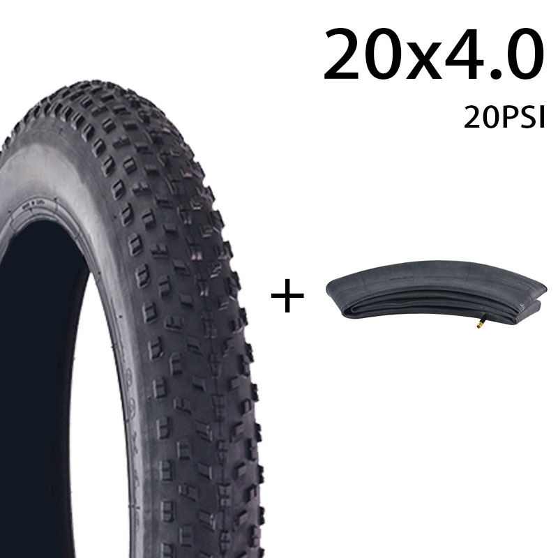 CHAOYANG 20x4.0 MTB Bicycle Tire Anti-slip Electric Snowmobile Bike Front Wheel Beach Fat Tire 20 inch 20PSI Fat Tire: Yellow
