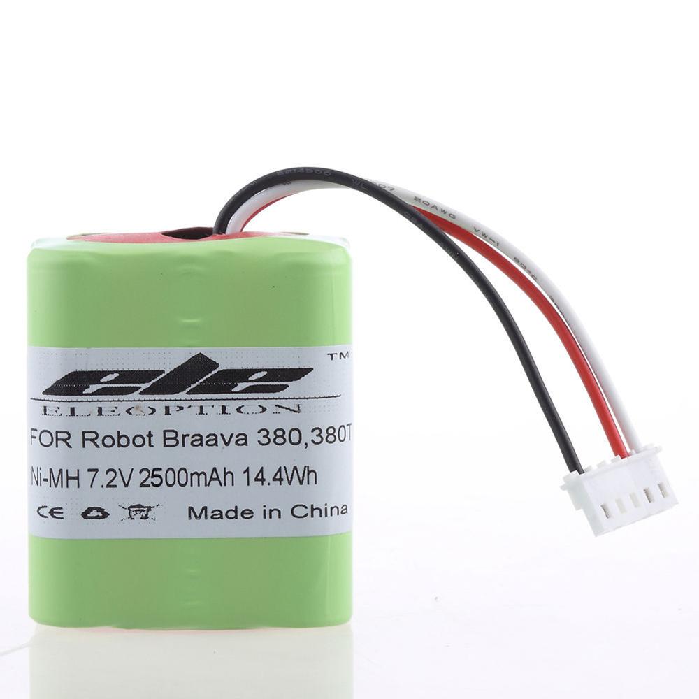 Eleoption 2.5Ah 2500 mah Ni-Mh 7.2 v Oplaadbare Batterij voor iRobot Roomba Braava 380 380 t
