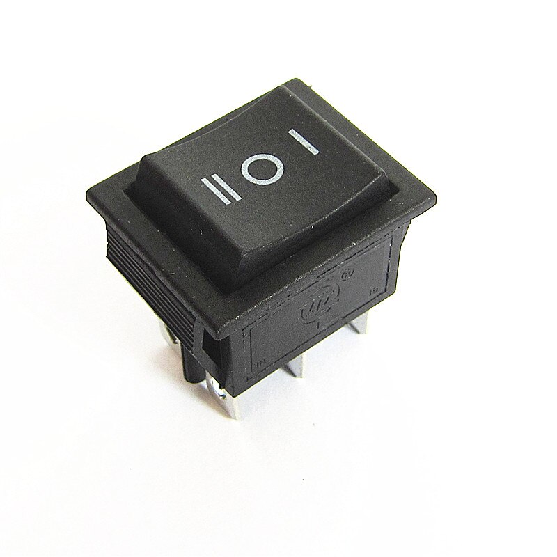 4PCS 2 Way Self Reset Toggle Switch 2/3 Positions Copper 6 Feet Power Boat Rocker Switch Panel 31x25mm KCD4 16A 250V ~20A 125V