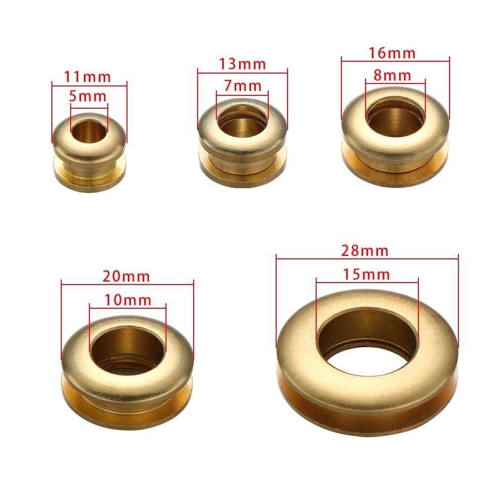 2Pcs Solid Brass Screw Back Eyelets With Washer Grommets Leather Craft Accessory for Bag Garment Shoe Clothes Jeans DIY Decor
