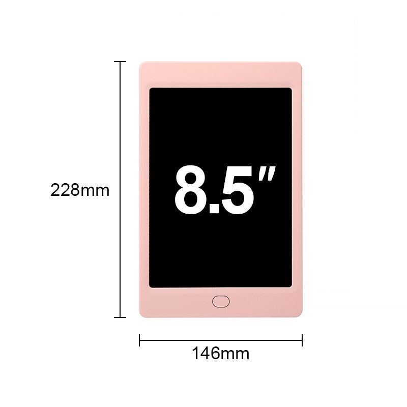 Colorful Business 10 Inch LCD Writing Tablet Digital Doodle Board Electronic Drawing eWriter Pad at Home School Office: 8.5inch-Pink