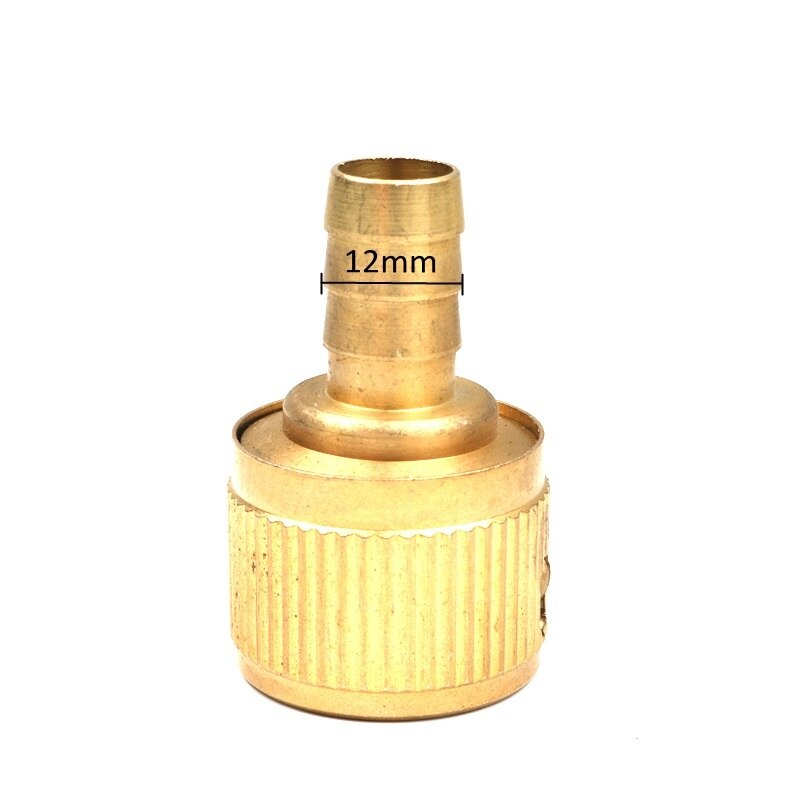 1pc ren kopparkoppling för 12 mm slangkontakt 1/2 " 16mm snabbkoppling trädgårdsvattenskranadapter
