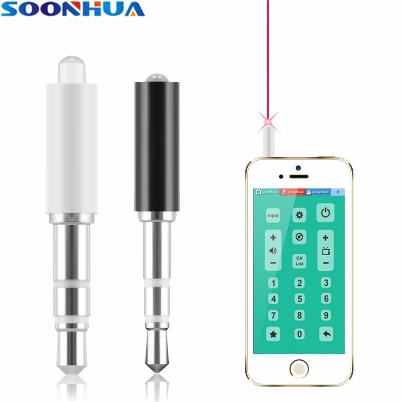 Mini Smart Infrared IR Remote Control With 3.5mm Jack Dust Plug Long Distance IR Transmitter Support Samsung iPhone HTC