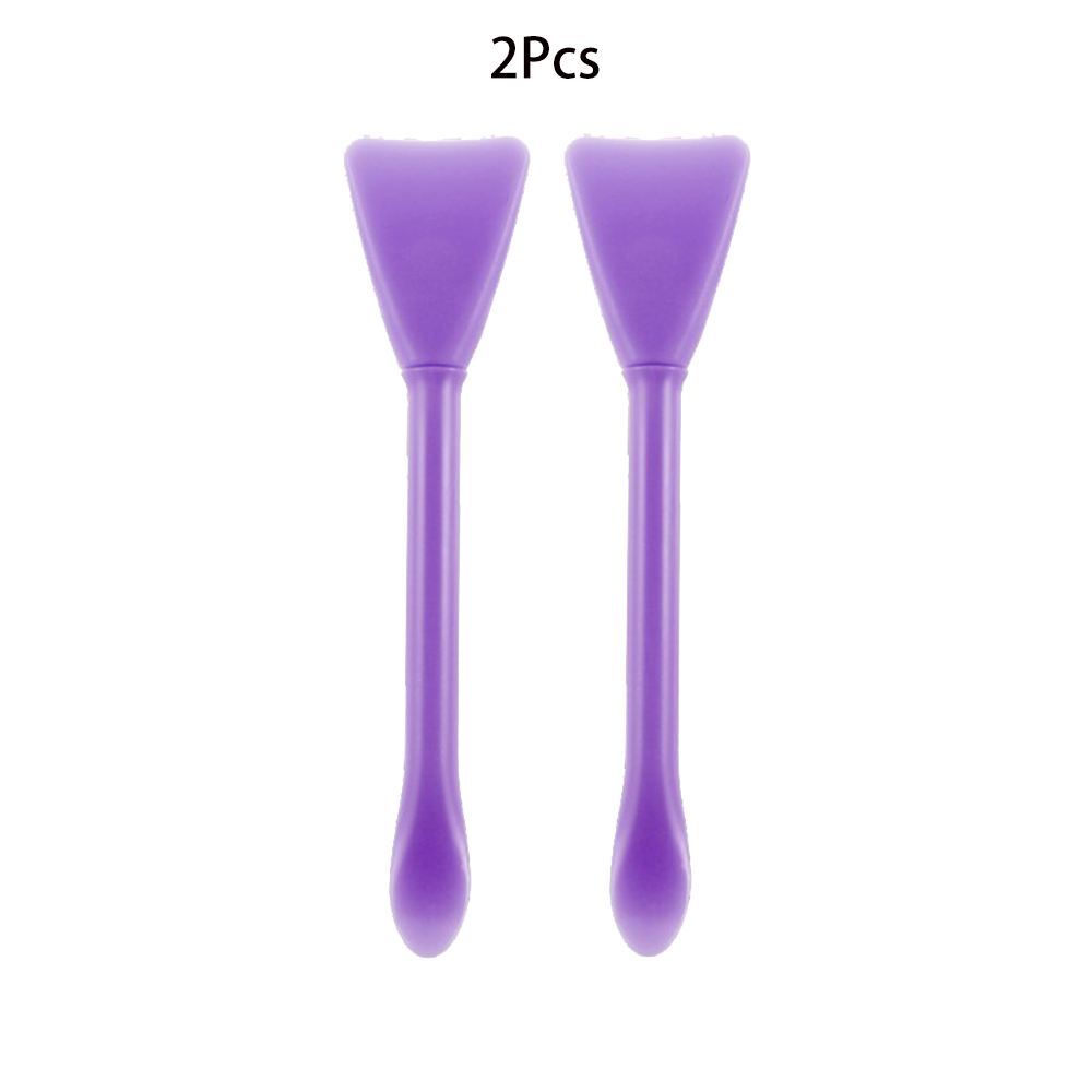 Spatule en silicone souple multifonctions pour arts créatifs, 2/5 pièces, brosse pour remuer, étaler ou verser colle, poudres et résine époxy dans son moule, facile à nettoyer: 2Pcs Purple