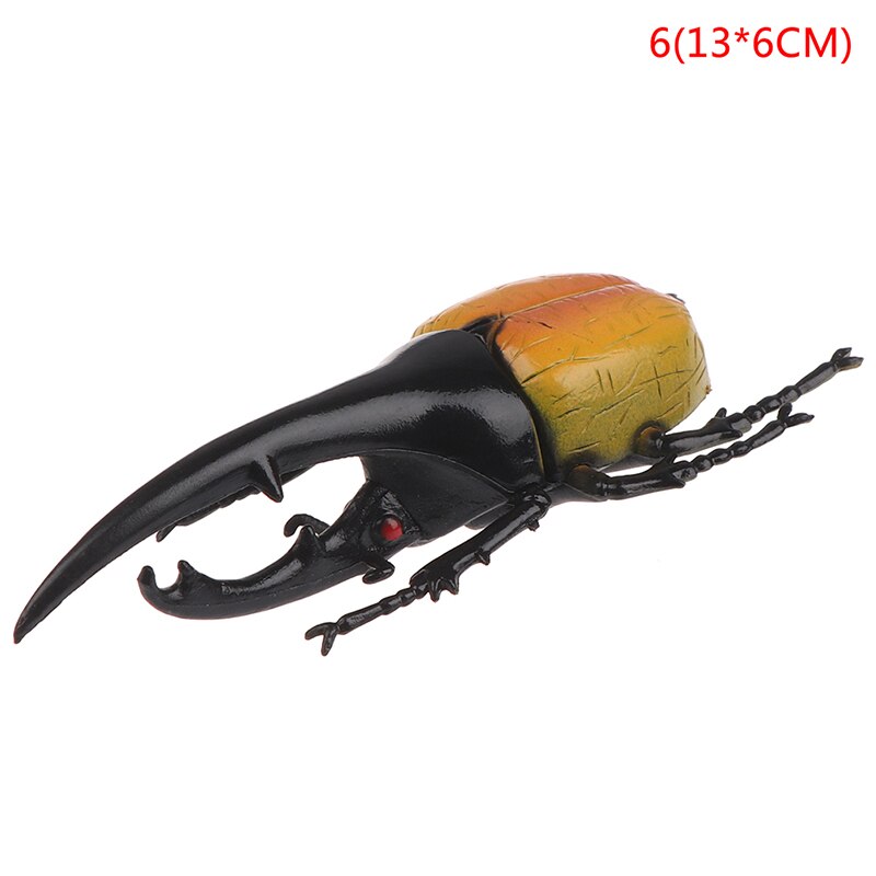 6 style 13cm simulation beetle Toys Special Lifelike Model Simulation insect Toy nursery teaching aids joke toys: 6