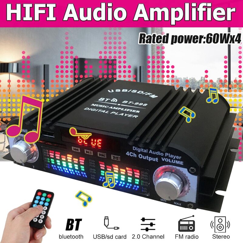 -bt -998 audio heim-digitalverstärker auto-audio bassverstärkung bluetooth-verstärker fm usb sd radio für subwoofer-lautsprecher