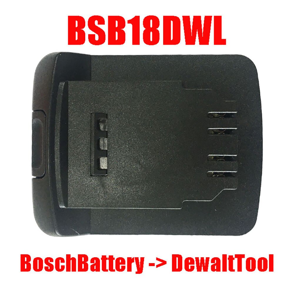 Li-ion akkumuunnin adapteri dewalt 18v 20v litium työkalu makita bosch aeg ridgid devon worx milwaukee  m18 akku: Bsb 18 dwl