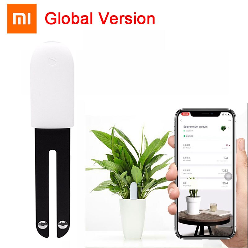 Xiaomi Mi Flora Monitor Digitale Gras Bloem Zorg Bodem Water Licht Smart Tester Sensor Voor Tuin Planten Mobiele Telefoon Verbinding