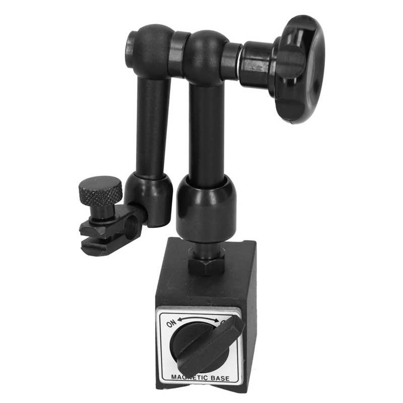 Universal Magnetic Base Dial Indicator Gauge Magnetic Base With Small Black Clamping Convenient To Use for Industrial Precision