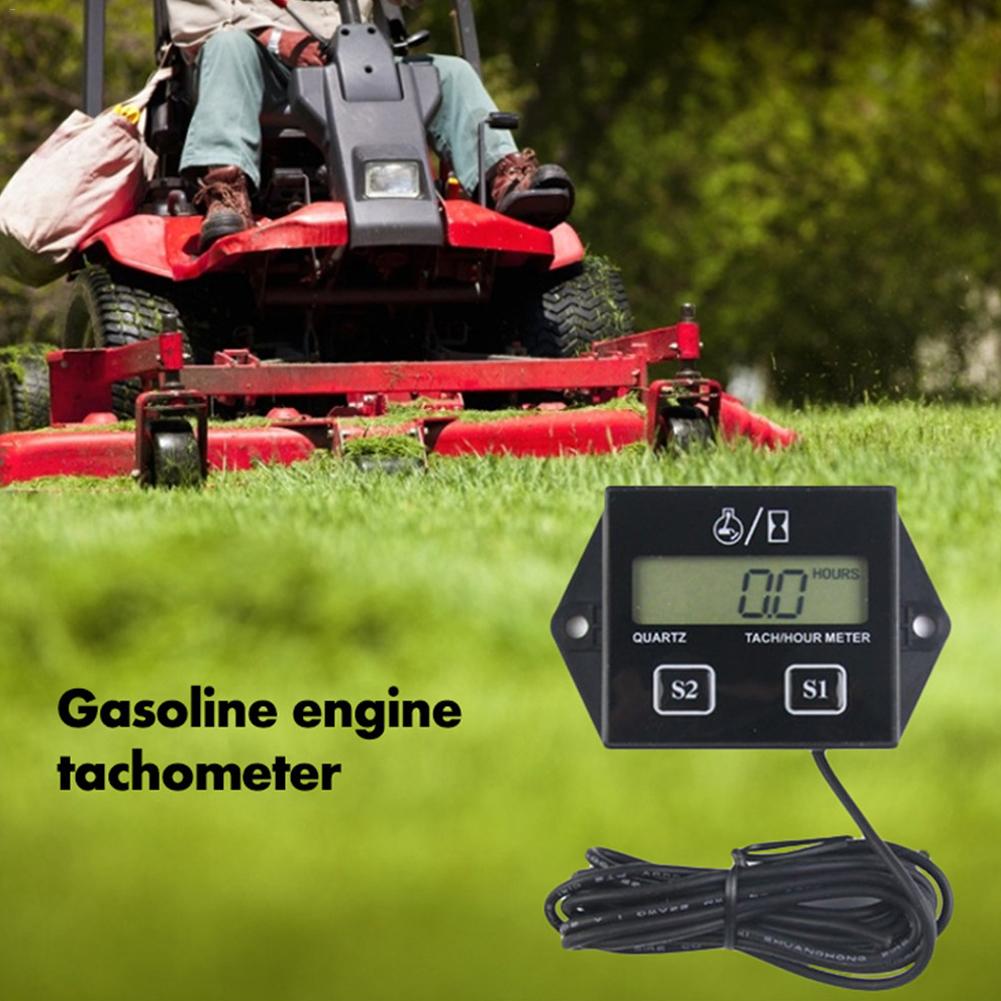 2 4-takt Accumuleren Timers Digitale Display Benzinemotor Toerenteller Timer Vervangbare Batterij Inductieve