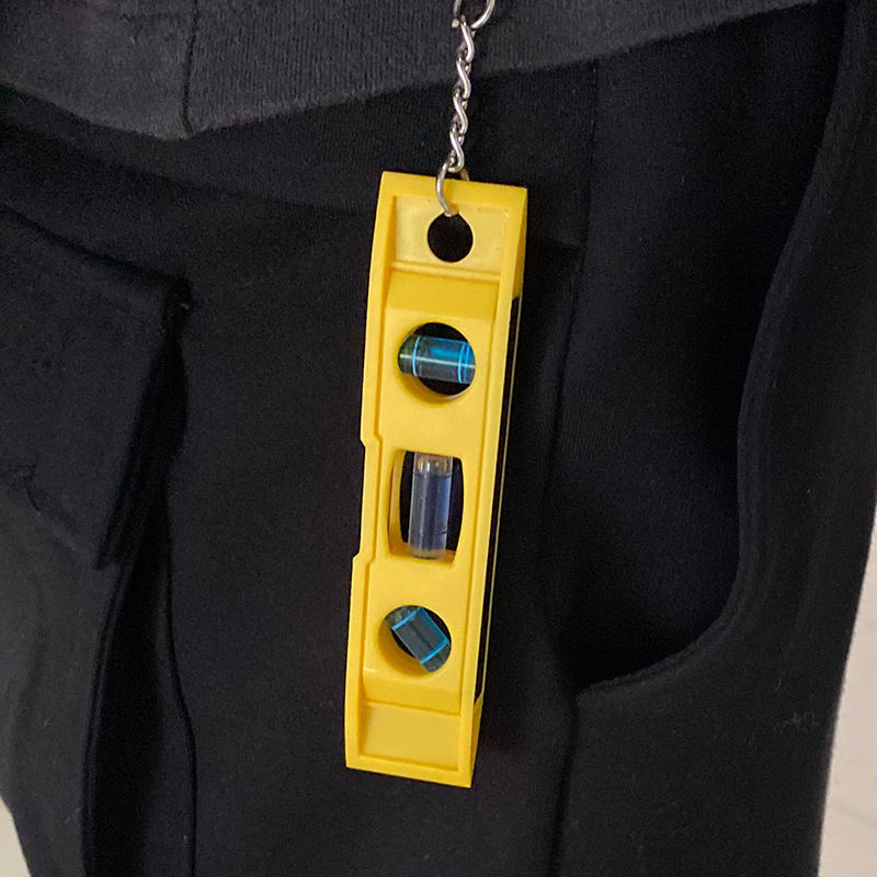 Ini 3 niveau à bulles avec porte-clés, en plastique ABS à fort impact, dégradé magnétique, mesure du niveau, Durable et léger Ho