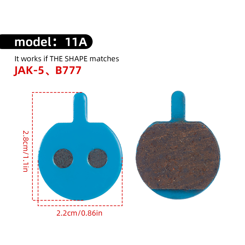 MOTSUV Bicycle Disc Brake Pads MTB Bike BB5 BB7 Pads Wear-resistant Blue Half Metal High Strength Steel Backplate Cycling Parts: Brown