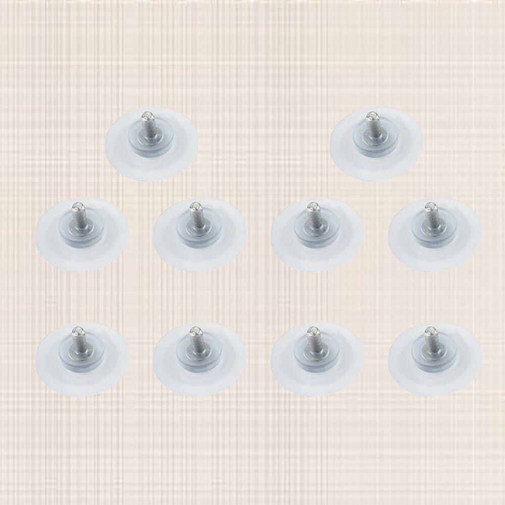 10Pcs 4Mm Meubels Bureau Glas Pvc Anti-Collision Zuignappen Sucker Hanger Pads Met Schroef Vervangende Onderdelen voor Tafel