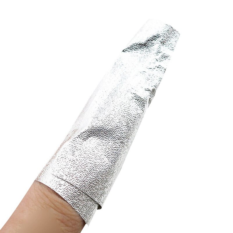 100 stks/zak Aluminiumfolie Embossing Nail Art Soak Off Polish Nagel Verwijderen Wraps Nail Handdoek Gel Polish Remover Manicure Tool