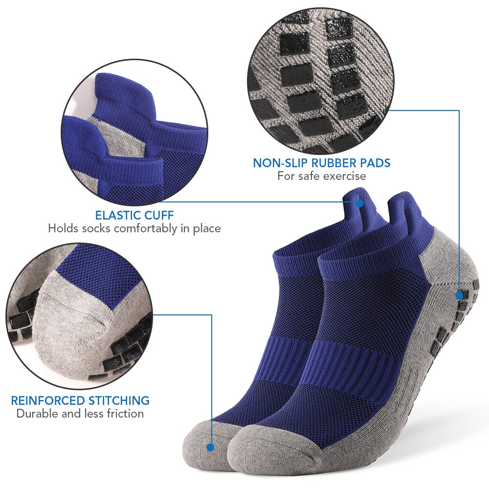 Anti-skid Soccer Socks Athletic Low-cut Socks Breathable Quick Dry Wear-resistant Athletic Socks for Football Basketball Sports