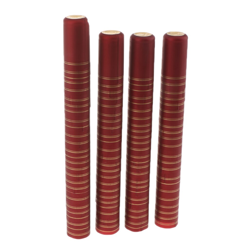 Cápsulas termorretráctiles de PVC 100, tapones retráctiles para vino, botellas de sellados, se pueden sellar y desprender fácilmente con lengüeta desgarradora: 32mm  Burgundy Gold
