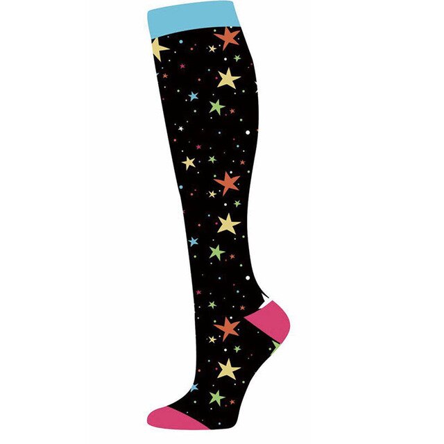 unisex Sport Kompression Strümpfe Krampfadern Strumpf Bein Unterstützung Gezogen Muskel strecken Blut Bündelung Anti Müdigkeit Männer Socken: 8 / L/XL