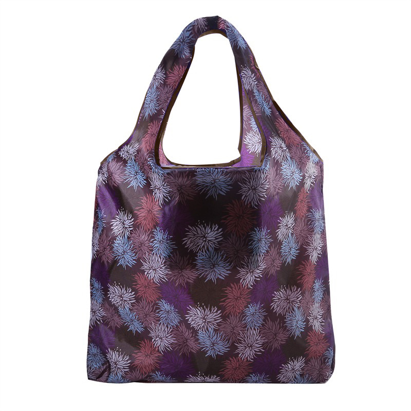 Återanvändbara shoppingkassar för kvinnor, vikbar tygväska, bärbar ekologisk matkasse, vikbar frukt- och grönsaksväska, stor kapacitet: Korall