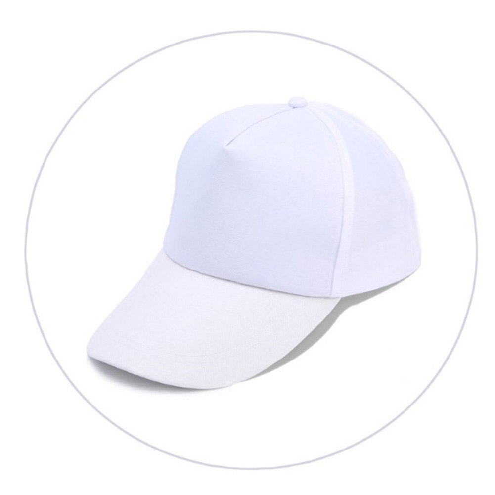 Sport Baseball Cap Lente En Zomer Leisure Hoofd Slijtage Hoofddeksel Visor Baseball Cap Effen Kleur Hoed Verstelbare Mannen Vrouwen Caps: 01 white