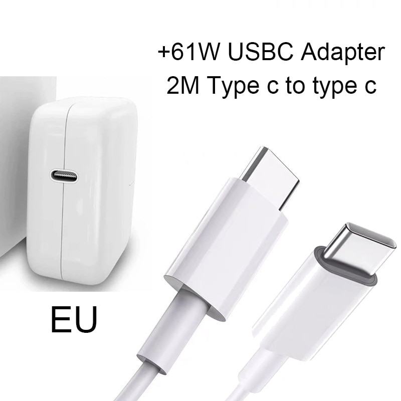 30W 61W 87W PD USB C Notebook Laptops Power Adapter Type-C Fast Charging For Macbook Pro iPhone 13 Huawei Samsung Phone Chargers