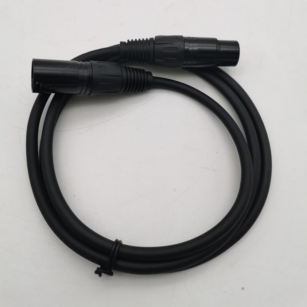 Metal Plug 3-Pin Signal DMX Cable DMX512 Stage Lighting Signal Cable LED Par Light Moving Head Light DJ Equipment 1M Dmx Cable