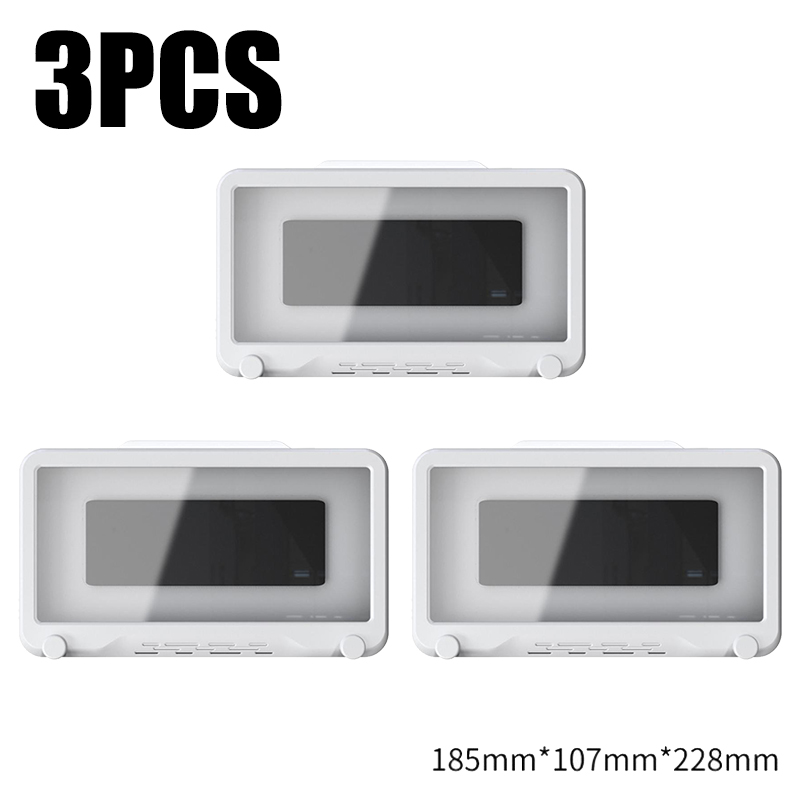 Telefoonhouder Badkamer Waterdicht Thuis Muur Telefoonhoesje Stand Box Zelfklevend Touchscreen Telefoon Shell Douche Afdichting Opslag: Sapphire