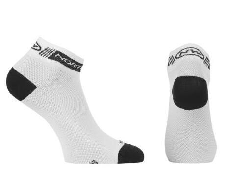 Calcetines Northwave Nw de competición para Ciclismo, Calcetines de compresión para hombre: short white black