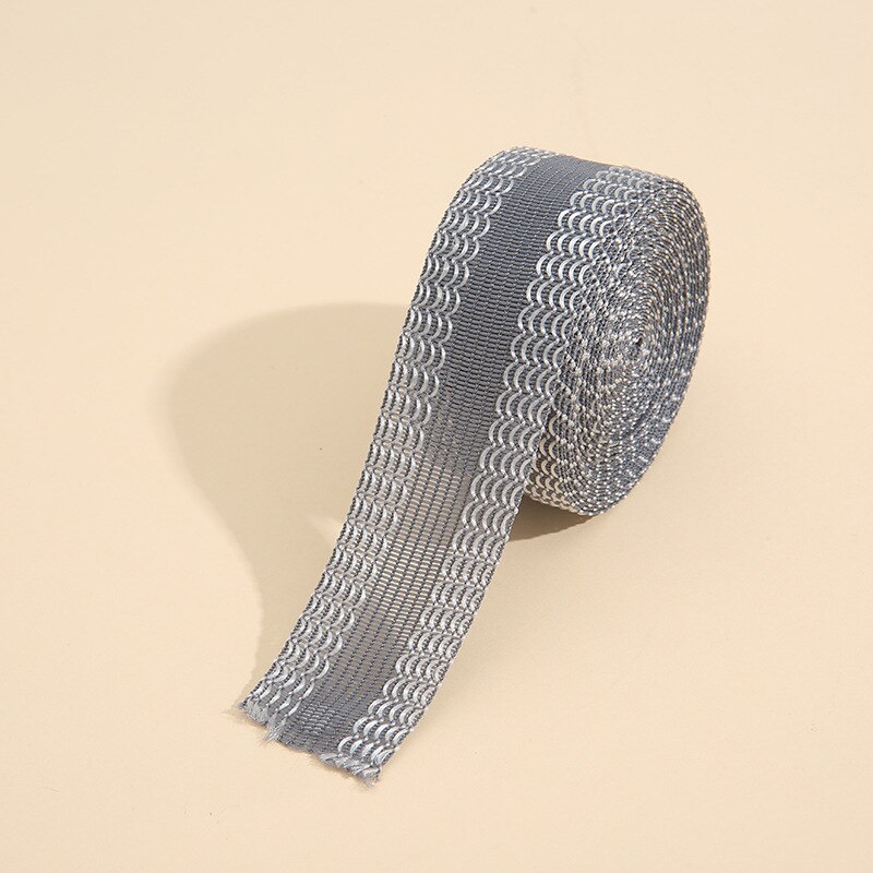 Pantalon auto-adhésif 1/3/5/10M, raccourcit les bords, réparation rapide de la pâte de pantalon pour Jean, tissu à coudre pour bricolage: Gris clair / 1M