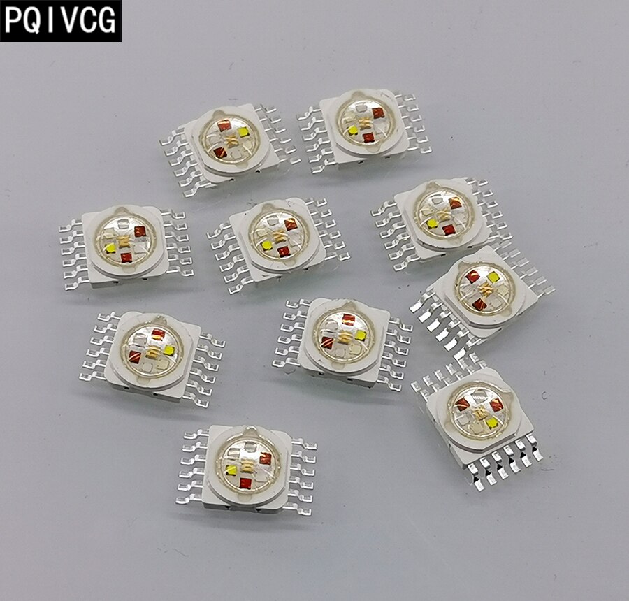 10 Stuks/18W Rgbwa Uv 6-In-1 Led Chip Par Verlichting Led Lamp Kralen 18W 6 Kleur Led Lichtbron