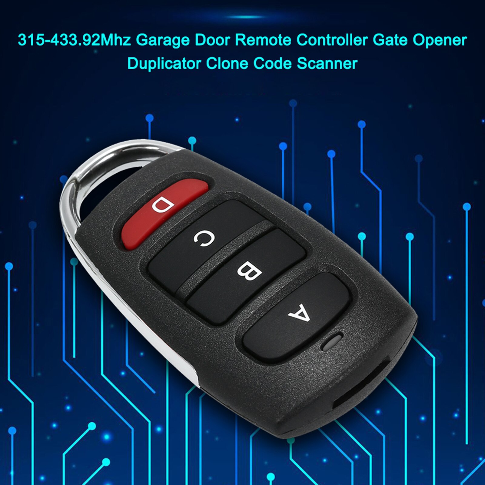 Universal Car Alarm Garage Door Remot Controller Gate Opener Duplicator Clone Code Scanner Security Alarm for Garage Gate Door