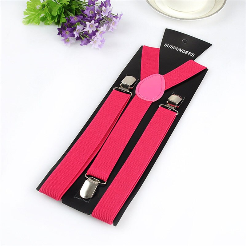 Adjustable Men Women Unisex Clip-on Suspenders Elastic Y-Shape Adults Pants Braces Straps Costume Accessories Supplies: 8