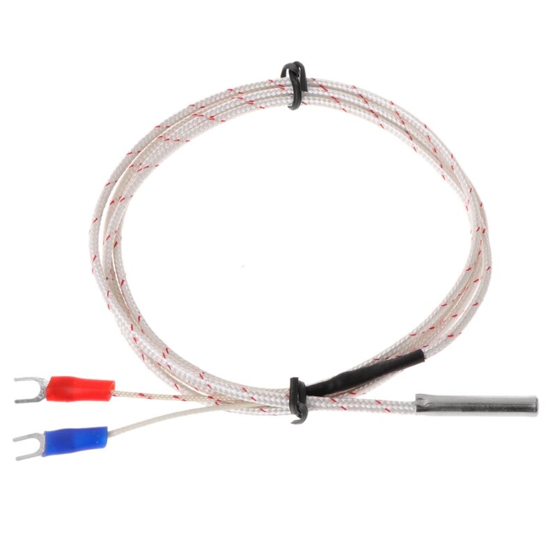 Termoelement temperaturregulator sensor 0-600c k type ledning 1m 5m sonde 5 x 30mm a0nc
