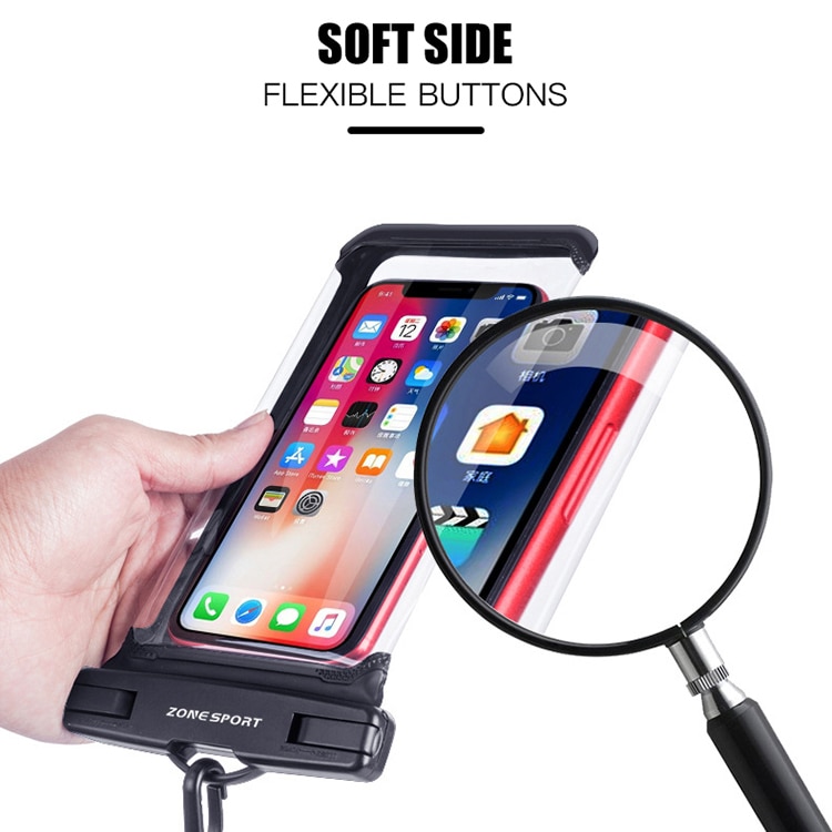 Touchscreen waterdicht spring drijven duiken zwemmen telefoon tas zee 6.9 inch mobiele telefoon houder tas