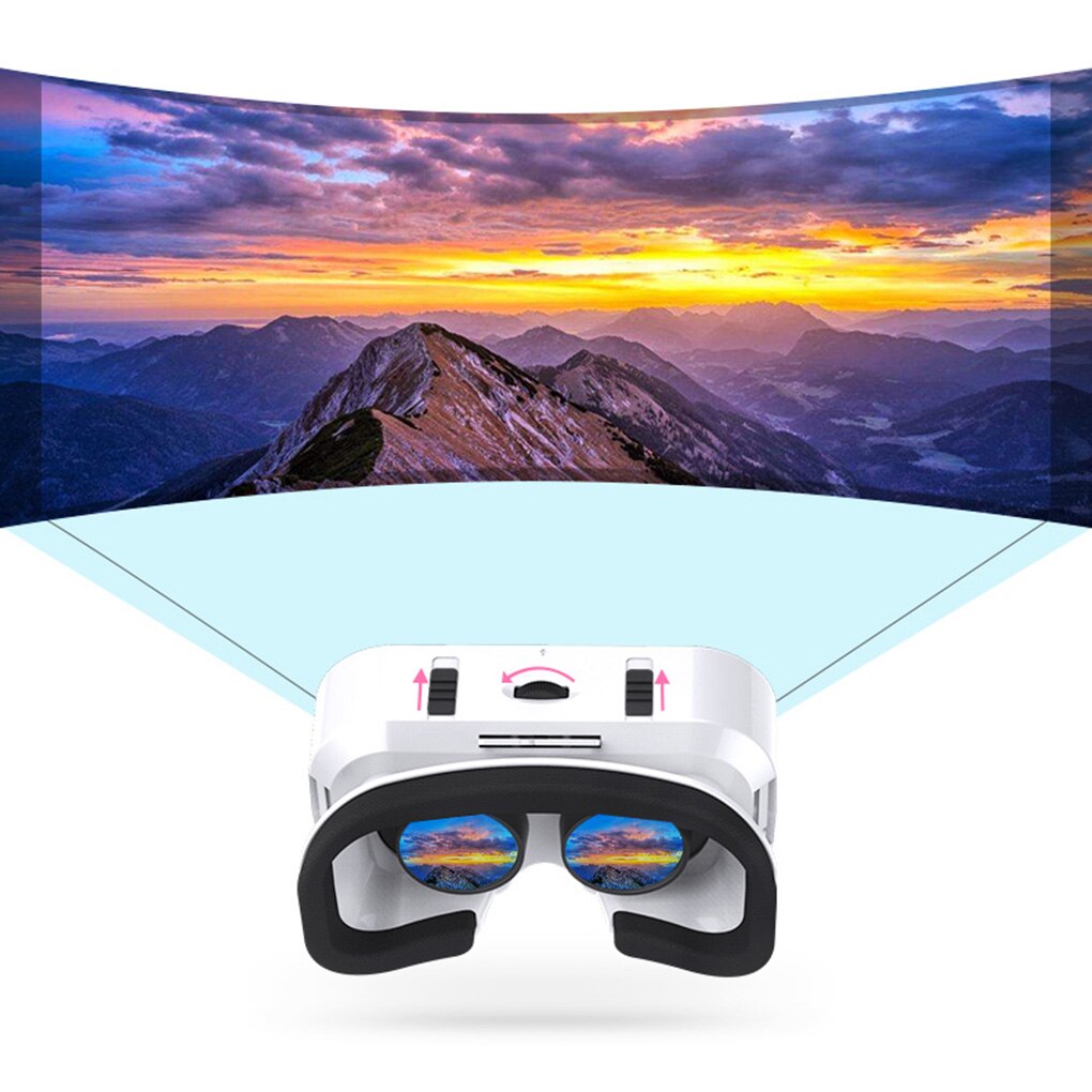 VR SHINECON BOX 5 Mini VR Glasses 3D Glasses Virtual Reality Glasses VR Headset For Google cardboard Smartp