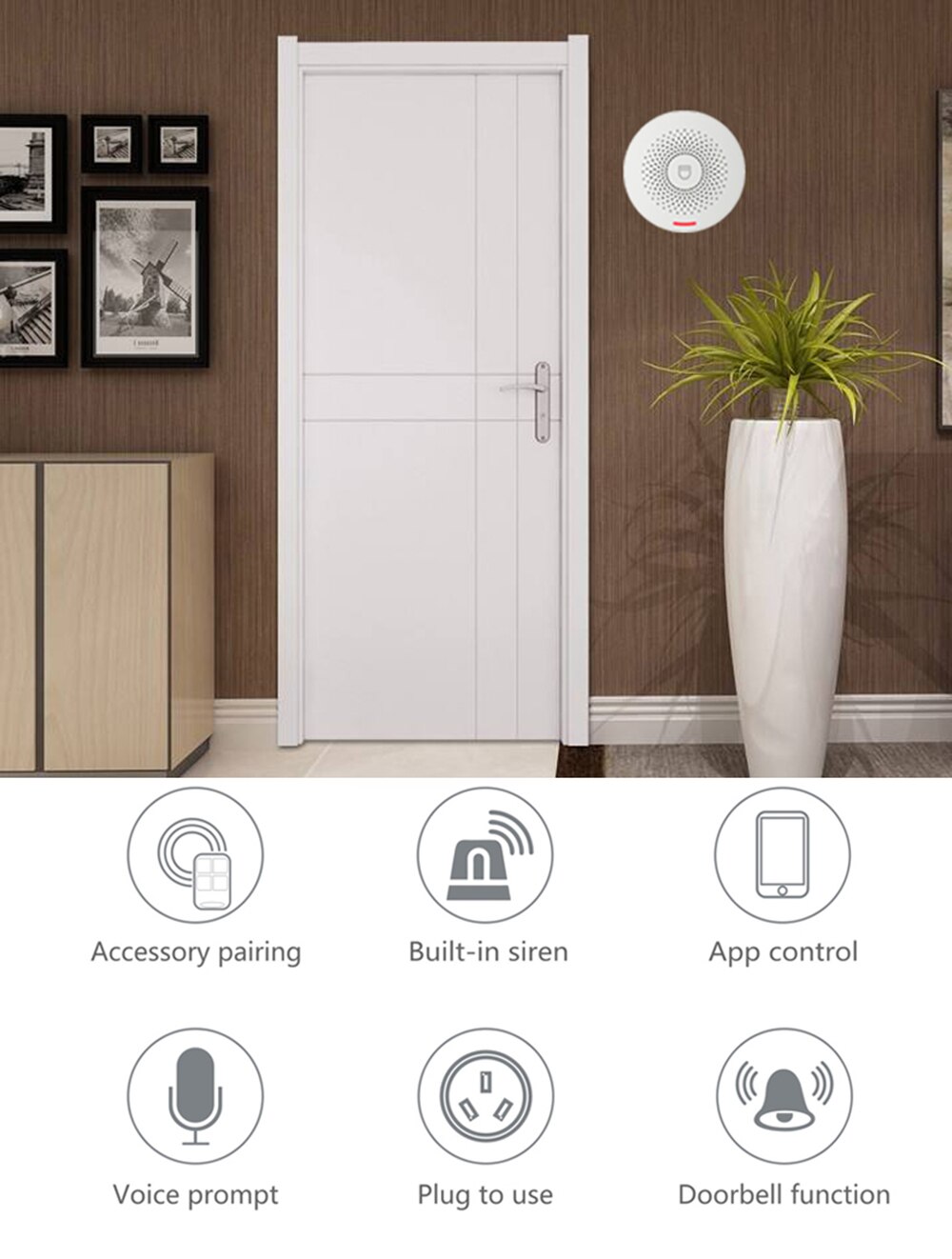 MULO Wifi Alarm System Burglar Security Wireless Home Alarm