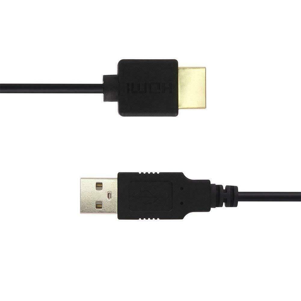 Laptop USB Power Cable to HDMI Male to Male Charger Charging Cable Splitter Adapter for Smart Device
