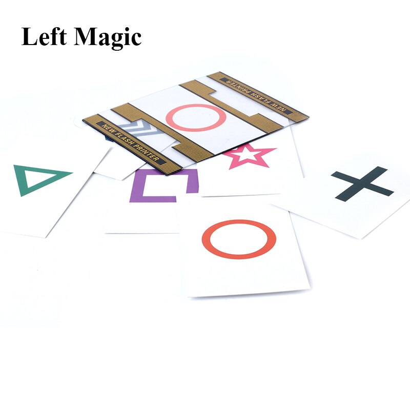 ESP Flash Printer Goocheltrucs Goochelaar Voorspellen de Select Kaart Magia Stadium Close Up Gimmick Mentalisme Flash ESP Card