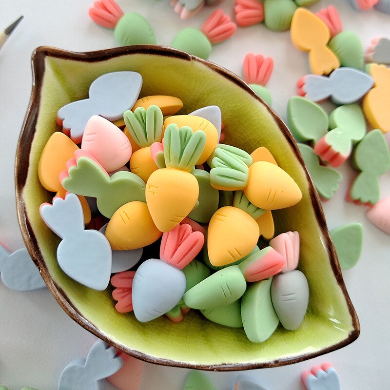 10pcs 19x17mm Cute Pattern DIY Crafts Scrapbook DIY For Home Decor Natural Resin Ornaments Accessories Embellishment: Default Title