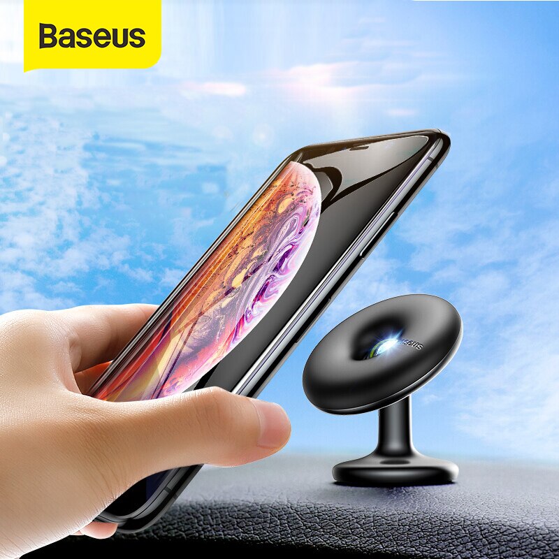 Baseus Auto Telefoon Houder 360 Graden Air Vent Car Mount Houder Stand voor iPhone X 7 Samsung voor Mobiele Mobiele telefoon Magnetische Houder