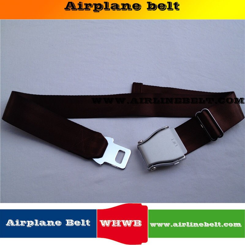 48mm breedte classic branding vliegtuigen gespen seat hand naaien riem mannen mode riem gewaardeerde gratis verwijderbare gesp: brown belt