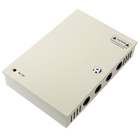 18 kanalport 12v dc 20a 240w ampere med glasrörsäkring distribuerad nätaggregat för cctv dvr säkerhetssystem och kamera