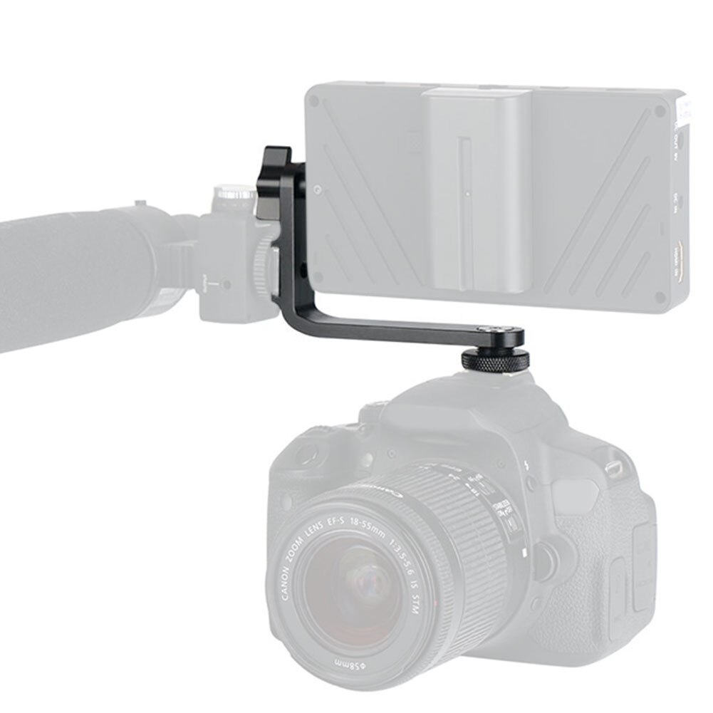 Extension Stable pour caméra DSLR, support en L, lampe vidéo Portable, poignée de caméra, support de moniteur, accessoires à cardan, bras inclinable
