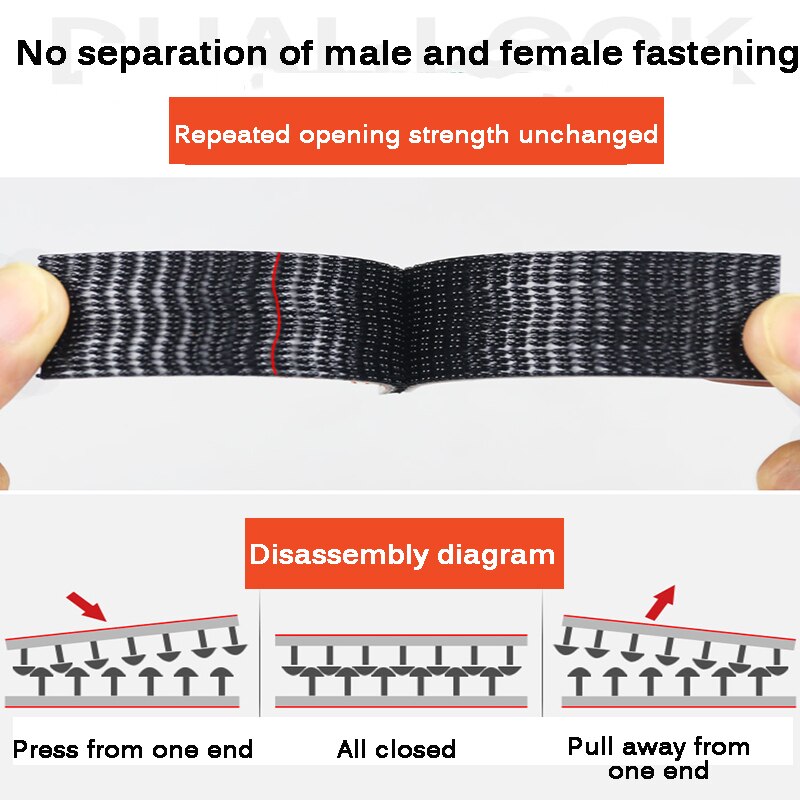 5Meters 3M Dual Lock SJ3550 Black and SJ 3560Transparent Mushroom Adhesive Fastener Tape Velcros Adhesivo Type 250/25.4mm Width