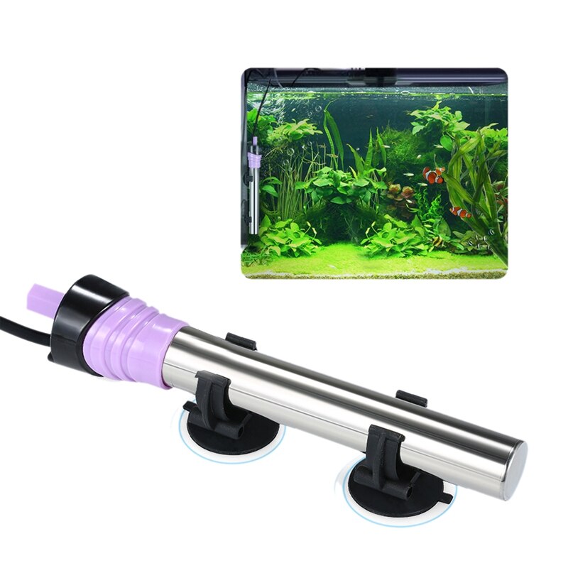 Edelstahl Mini Aquarium Heizstab Tauch Aquarium Heizung Thermostat Aquarium Zubehör 220-240V (Eu-stecker): Ursprünglich Titel