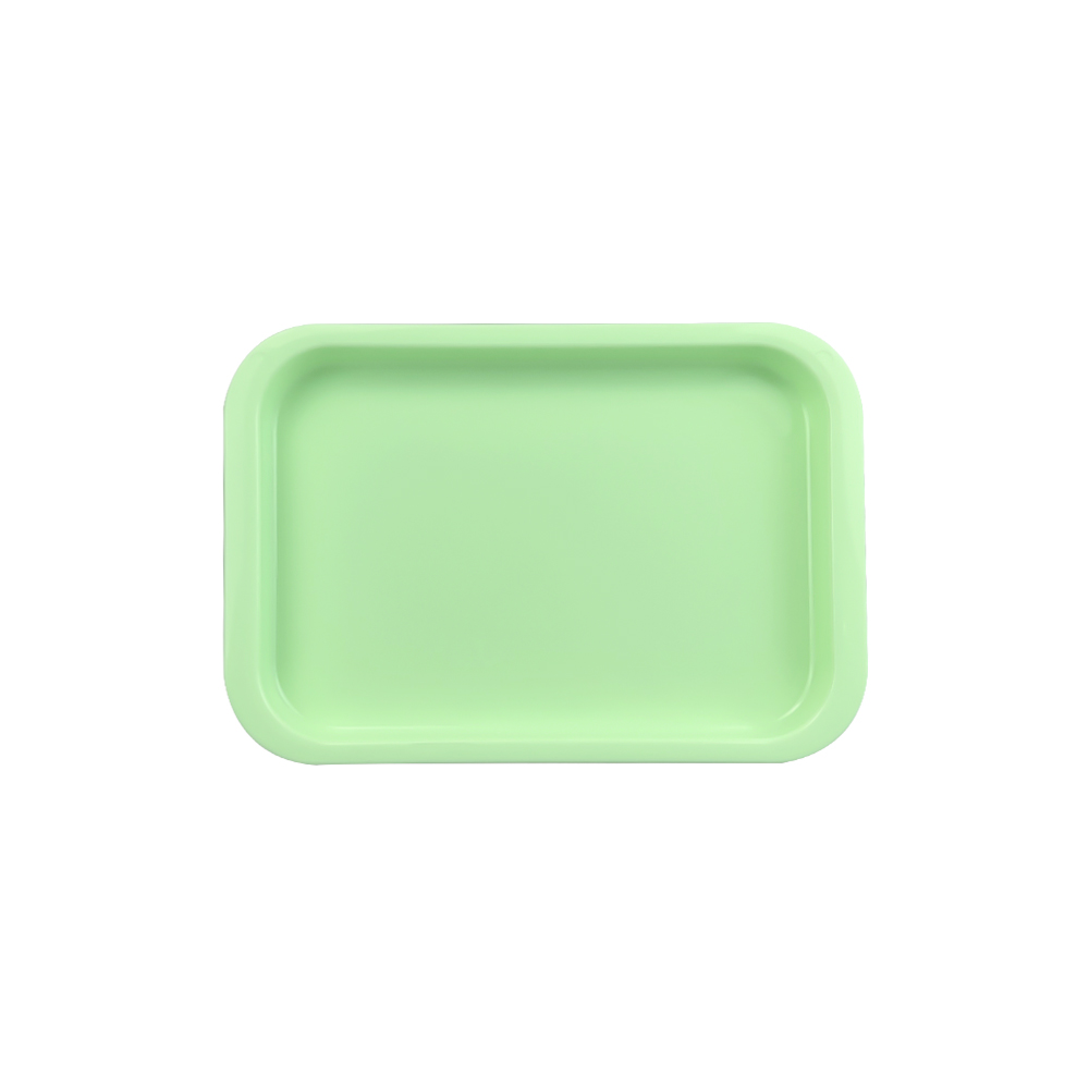 Bandeja de instrumentos de odontología esterilizable, paletas de plástico esterilizables en Autoclave, herramientas de dentista, bandejas planas, accesorios consumibles, 1 Uds.: Negro