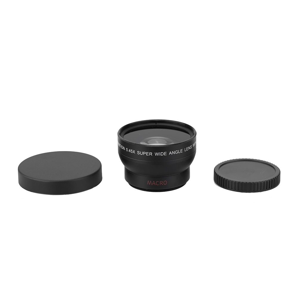 37 MM 0.45x Groothoek Lens met Macro Lens Attachment Macro Conversie Lens voor Canon Nikon Sony Pentax Lens